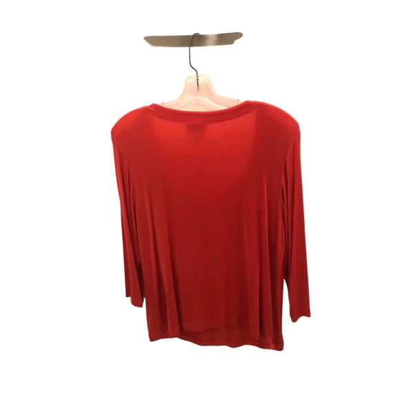 COLDWATER CREEK Scoop Neck Coral Pullover - Picture 3 of 7